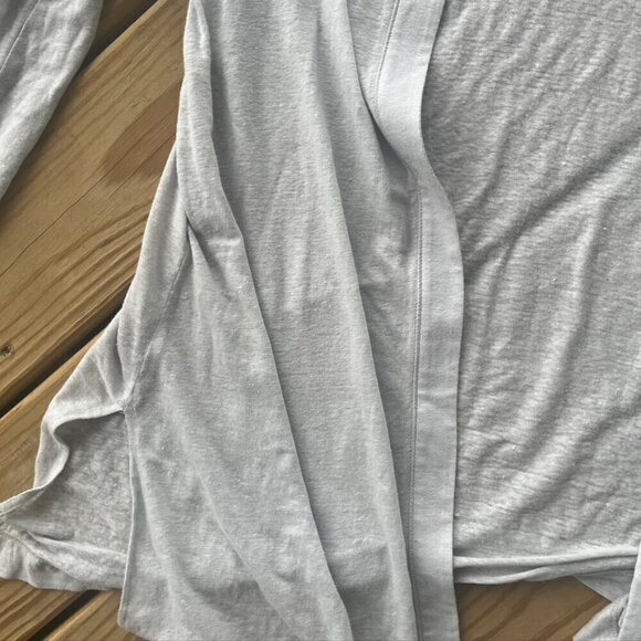 ** Alex T Linen T Shirt Cardigan Small heathered gray - Picture 8 of 10